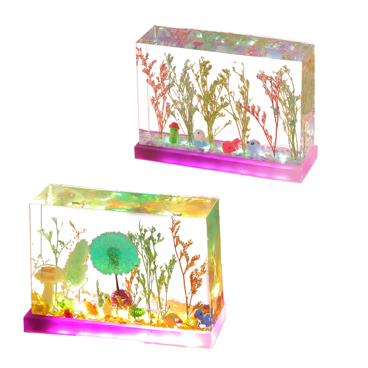 드라이 플라워 큐브 장식 사각형 램프 홀더 직육면체 실 - 3D Printing Epoxy Resin 리뷰 및 가격