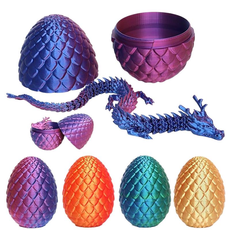 3D 프린팅된 30cm 드래곤 알과 관절형 드래곤 모델 - 3D Printing Egg 리뷰 및 가격