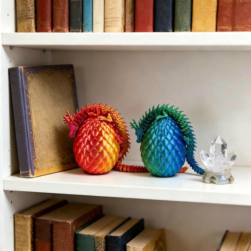 3D 프린팅된 30cm 드래곤 알과 관절형 드래곤 모델 - 3D Printing Egg 리뷰 및 가격