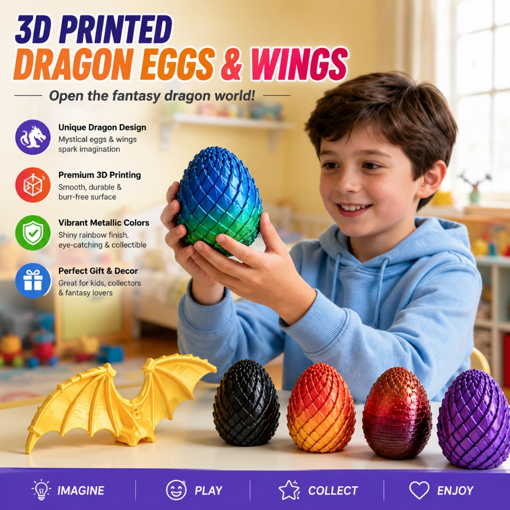 3D 프린팅된 7.5/5.5CM 트위스트 드래곤 에그  - 3D Printing Egg 리뷰 및 가격