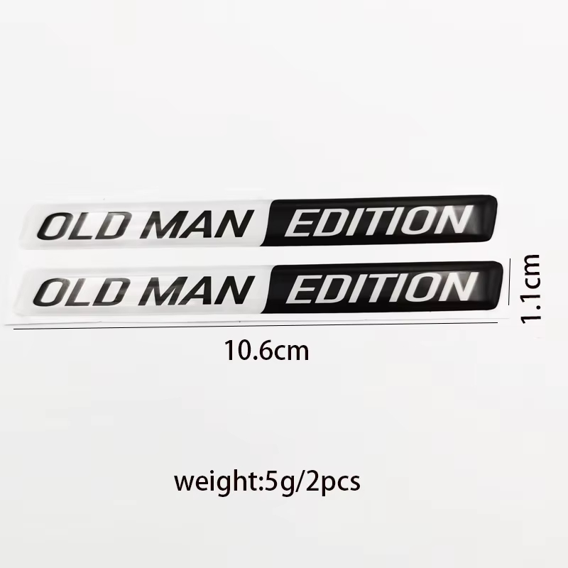 2pcs 올드 맨 에디션 3D 에폭시 엠블럼 스티커 펜 - 3D Printing Epoxy Resin 리뷰 및 가격