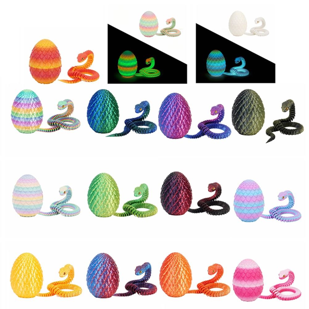 창의적인 3D 프린팅 뱀 일체형 몰딩 캔디 컬러 동물  - 3D Printing Egg 리뷰 및 가격