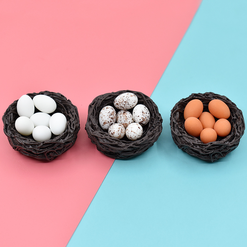 시뮬레이션 둥지 알 병아리 오리 새 미니어처 피규어 레 - 3D Printing Egg 리뷰 및 가격