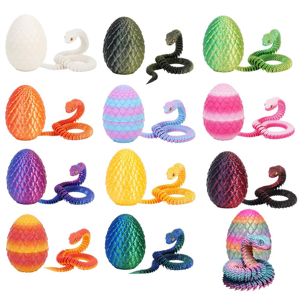 3D 프린팅 멋진 뱀 드래곤 알 다관절 신기한 부활절  - 3D Printing Egg 리뷰 및 가격