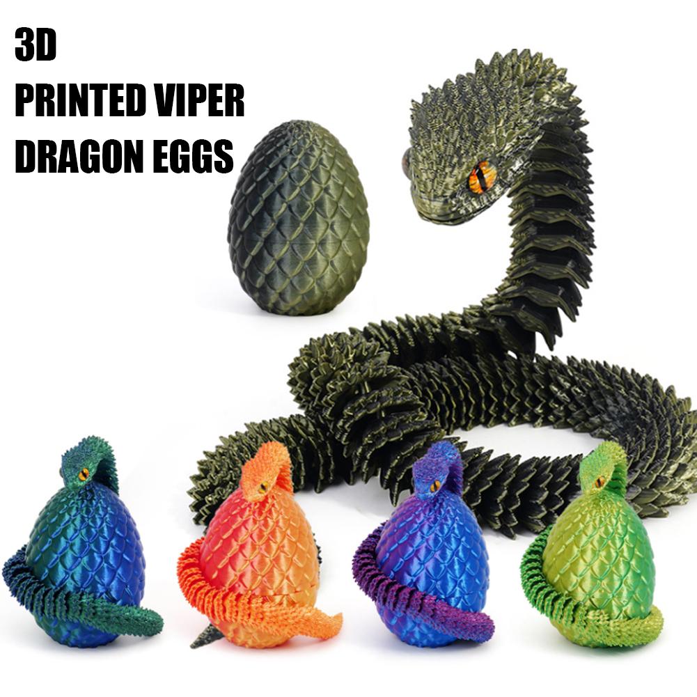 3D 프린팅 멋진 뱀 드래곤 알 다관절 신기한 부활절  - 3D Printing Egg 리뷰 및 가격