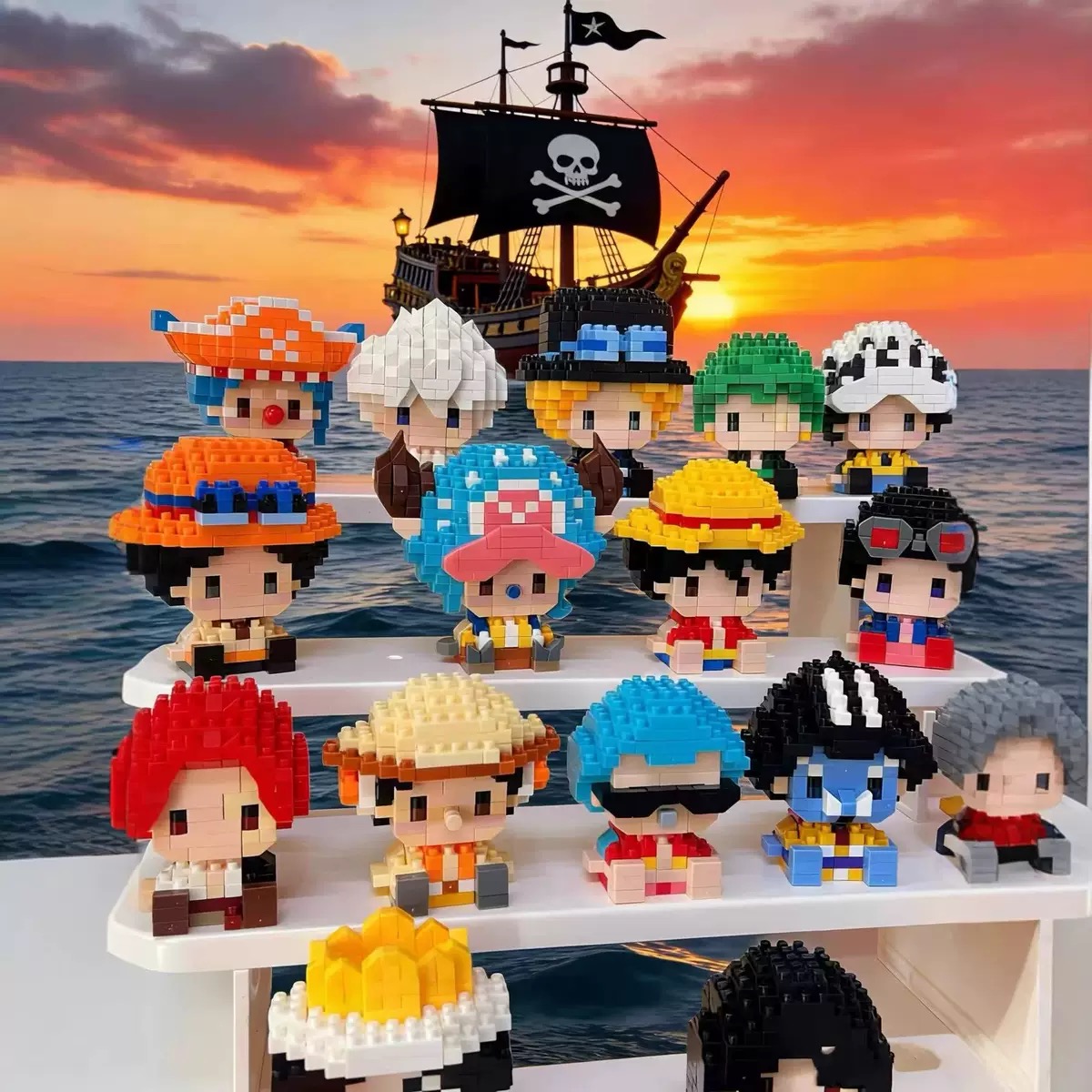 원피스 태양신 니카 루피 마이크로 액션 블록 초퍼 에이 - 3D Printing Luffy 리뷰 및 가격