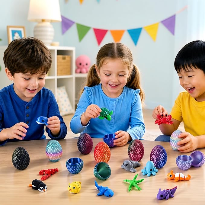 24개 3D 프린팅 서프라이즈 에그 블라인드 박스 피젯 - 3D Printing Egg 리뷰 및 가격